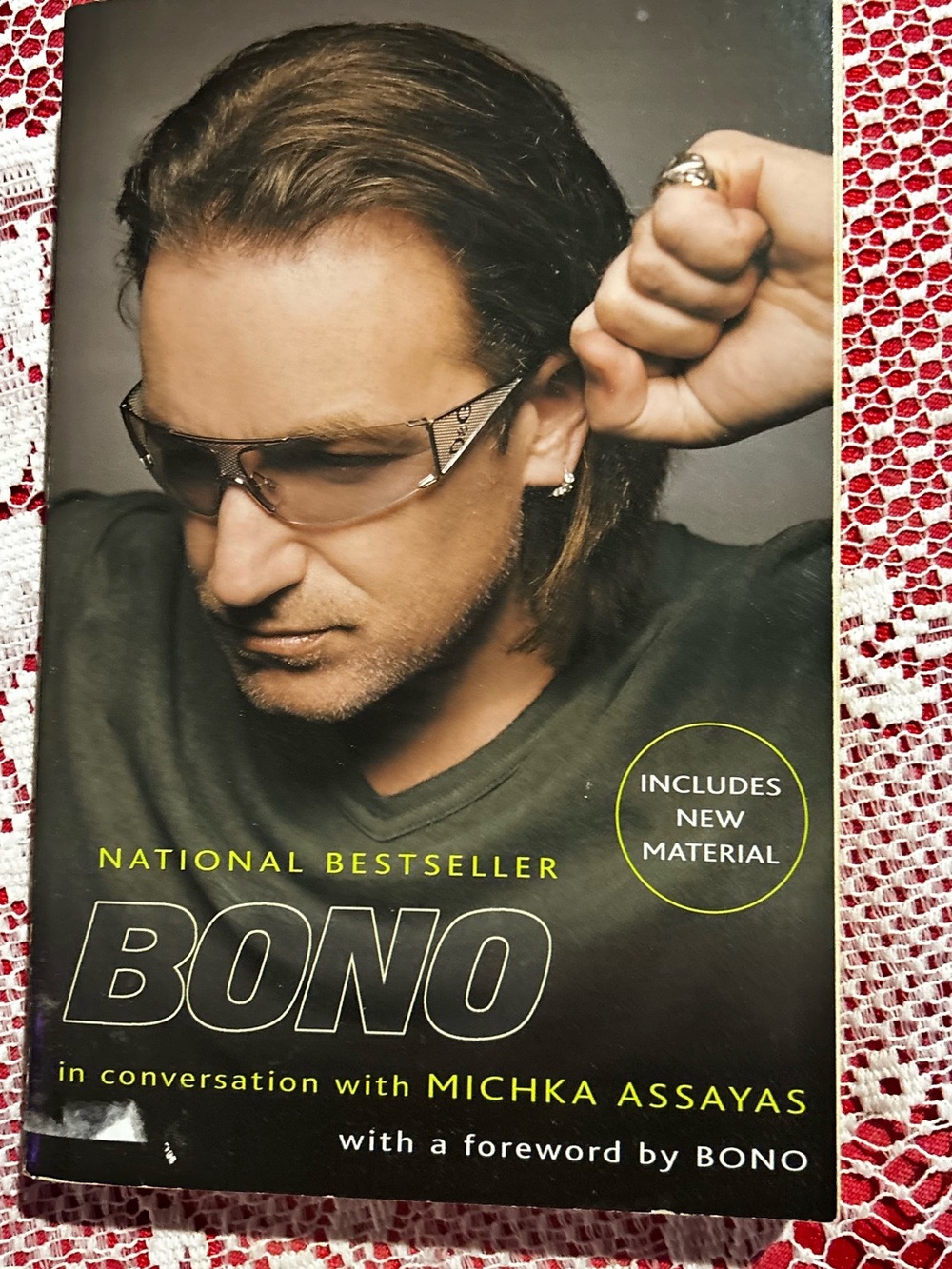 Bono Hardcover Book with Photo Cover - Green Tone